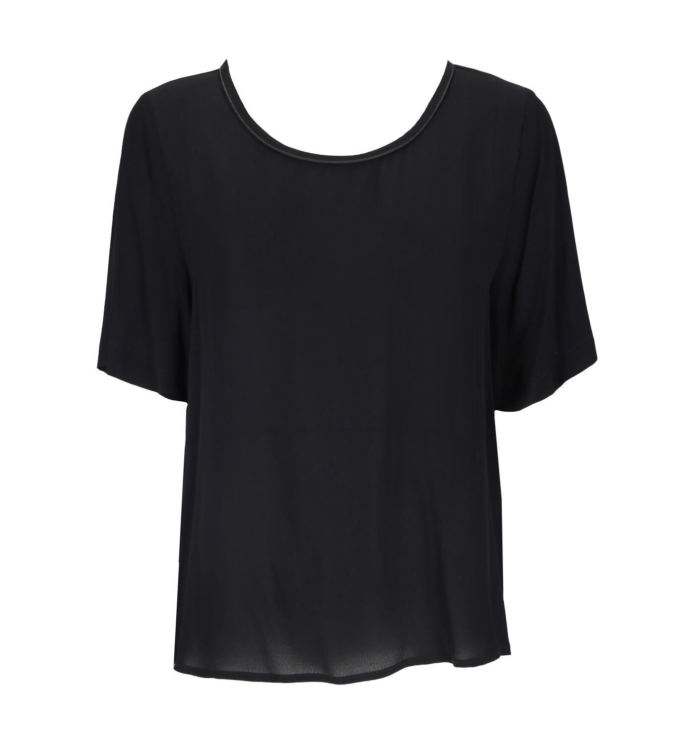 Blusa girocollo mezza manica