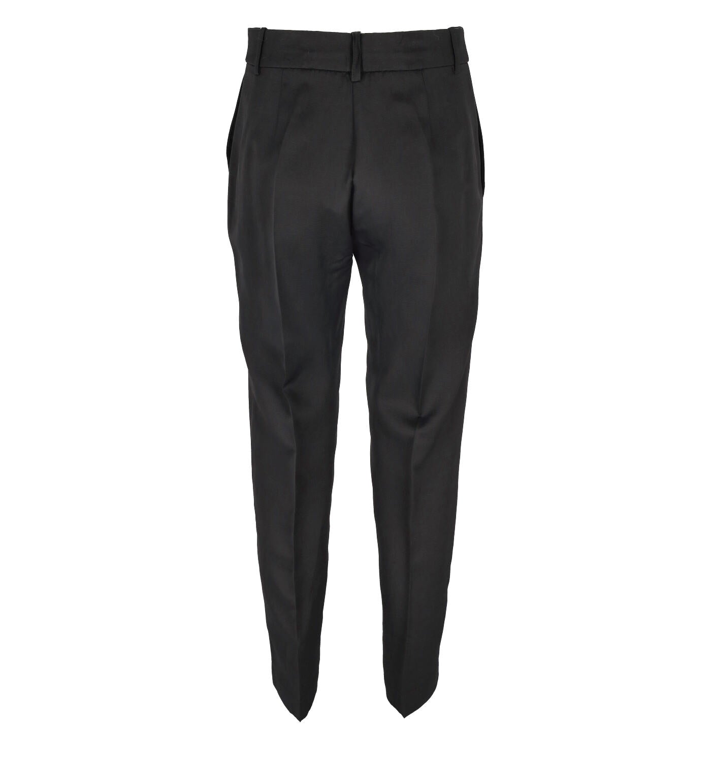 Pantalone regular in lino e viscosa
