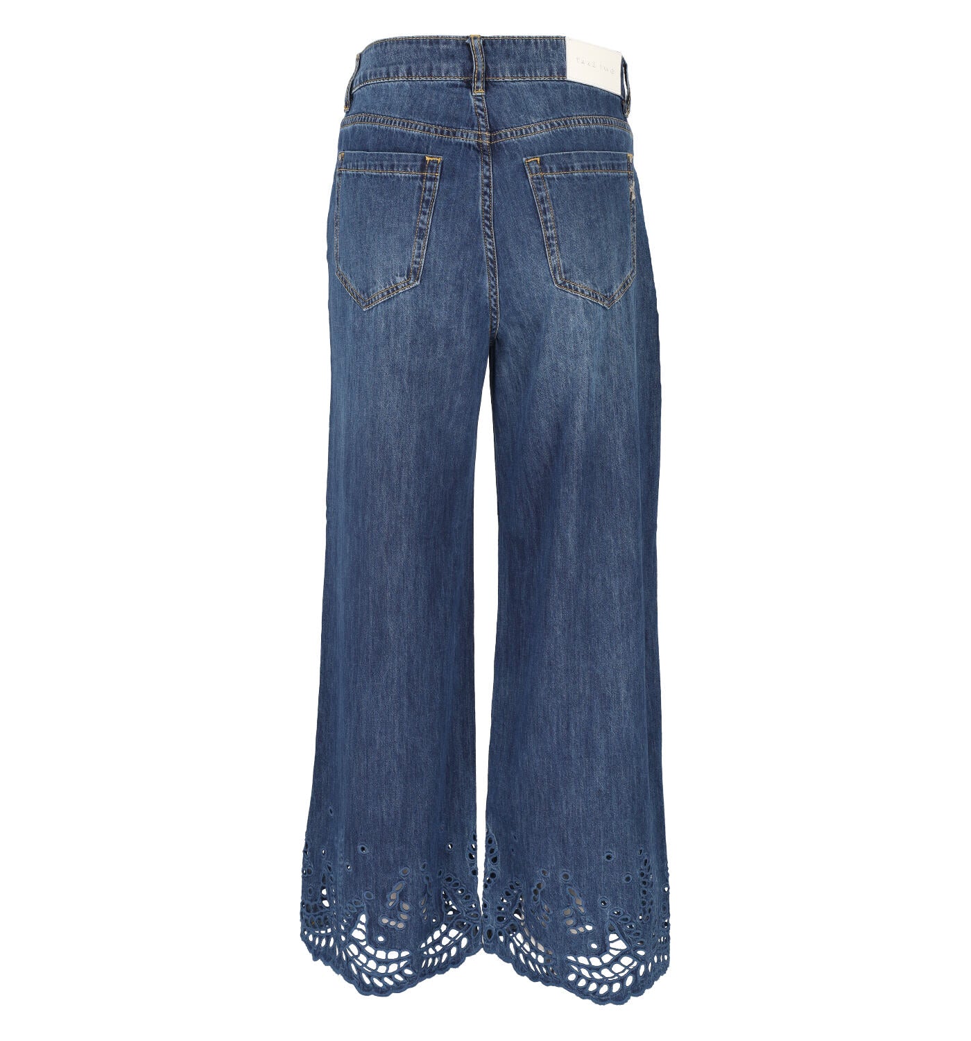 Jeans palazzo traforato