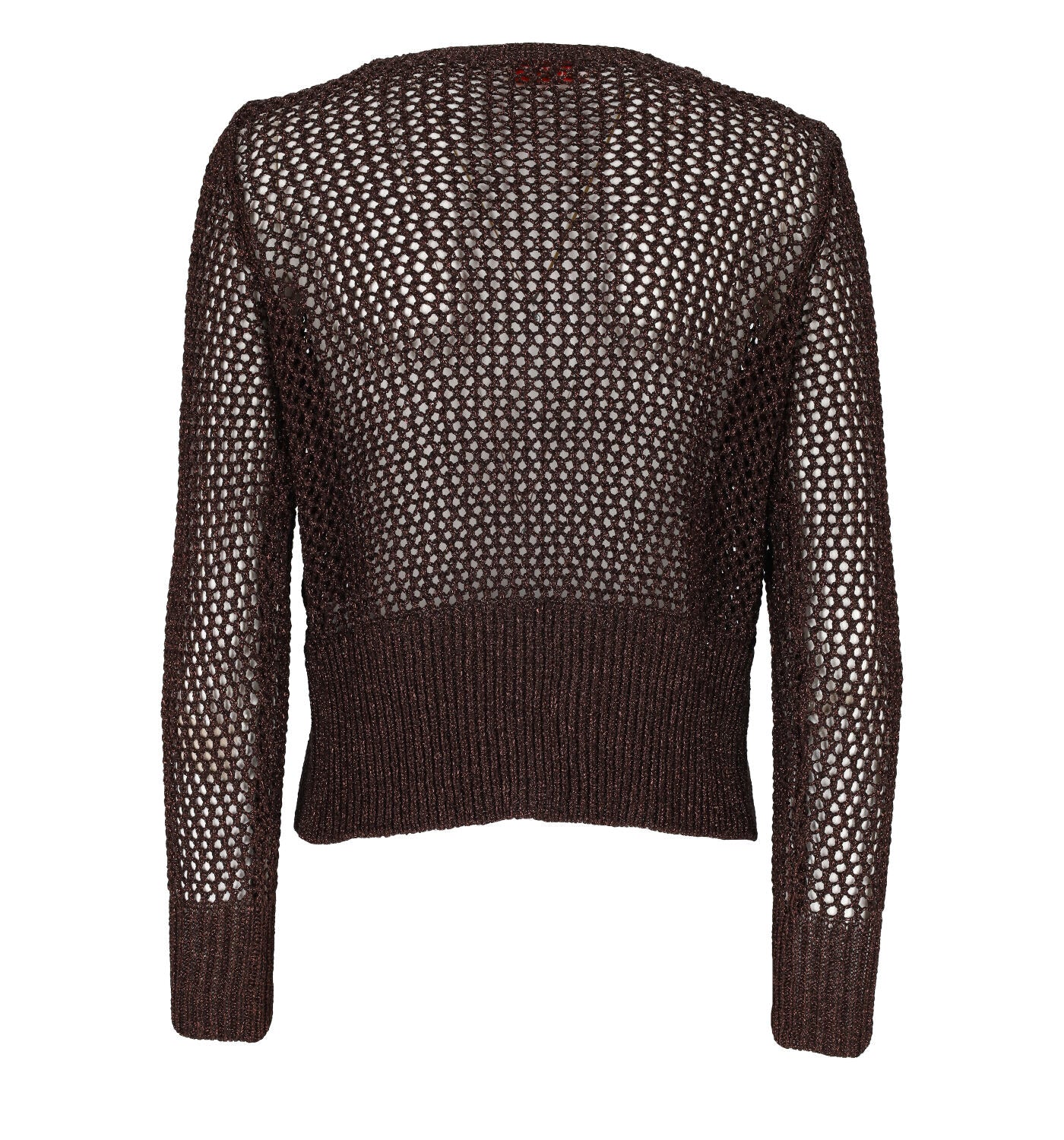 Giacchina traforata lurex un bottone