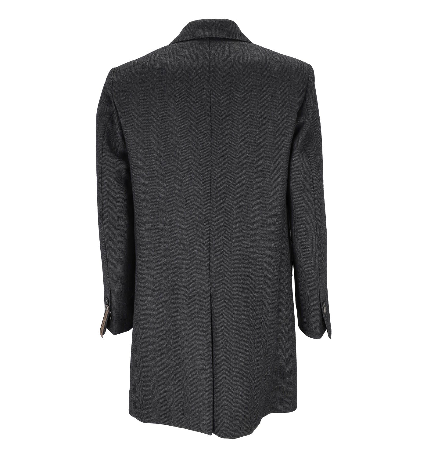 Cappotto in misto lana spigato