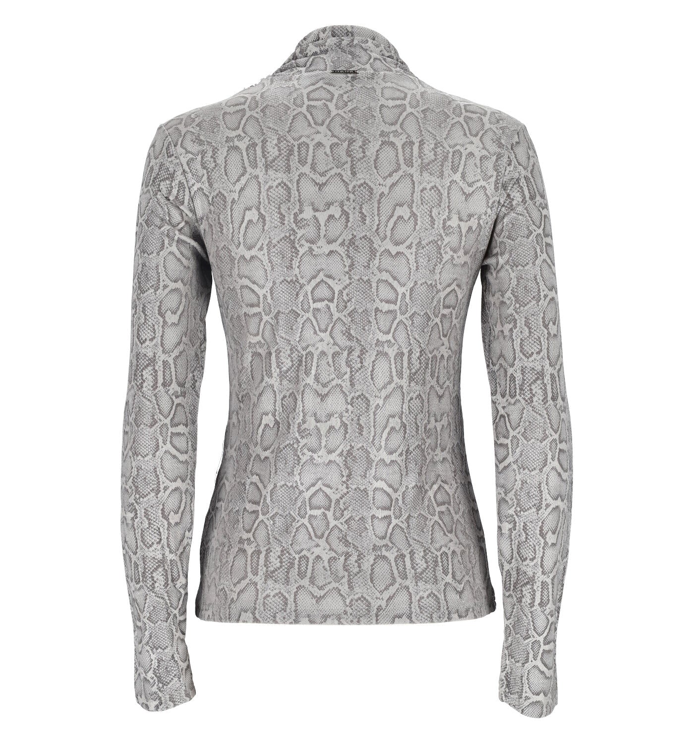 Maglia collo alto stampa pitone