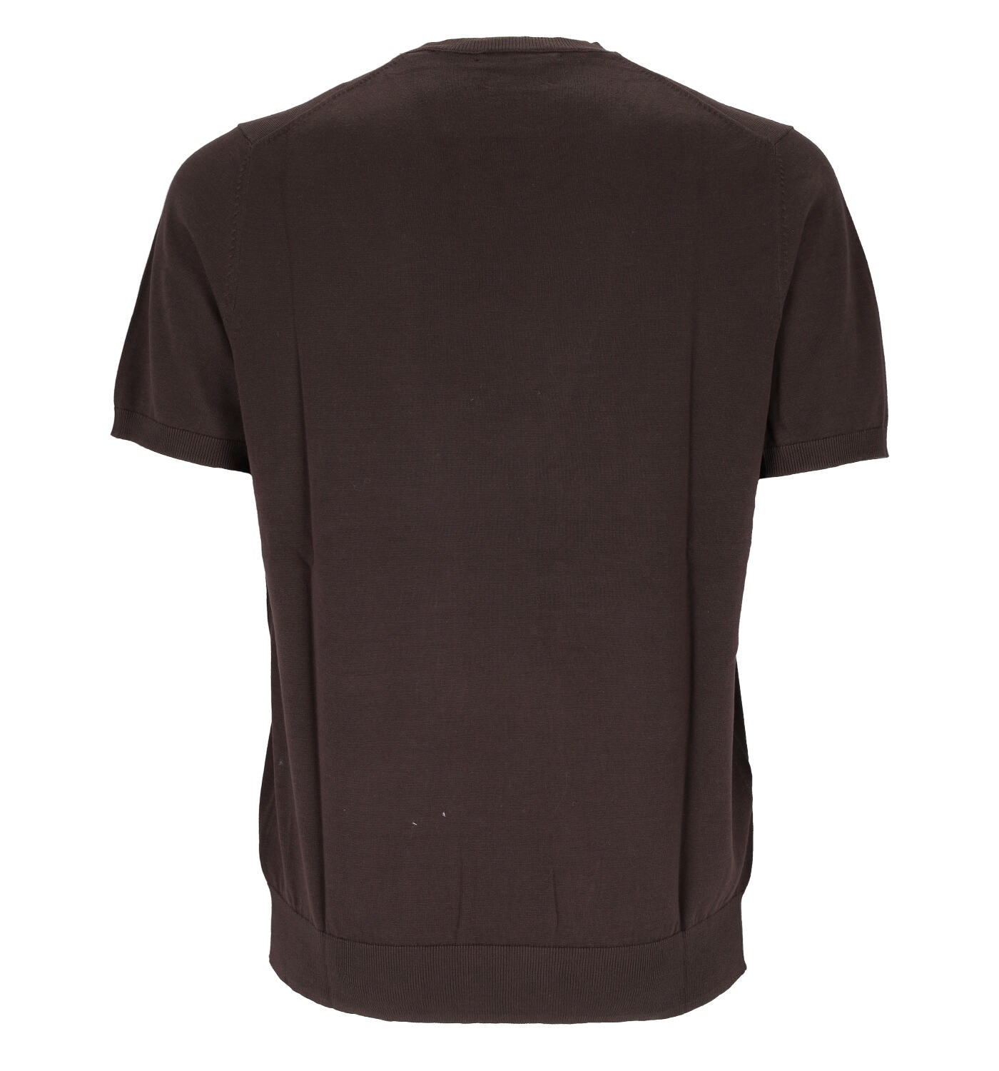 Maglia girocollo mezza manica in filo, finezza quattordici
