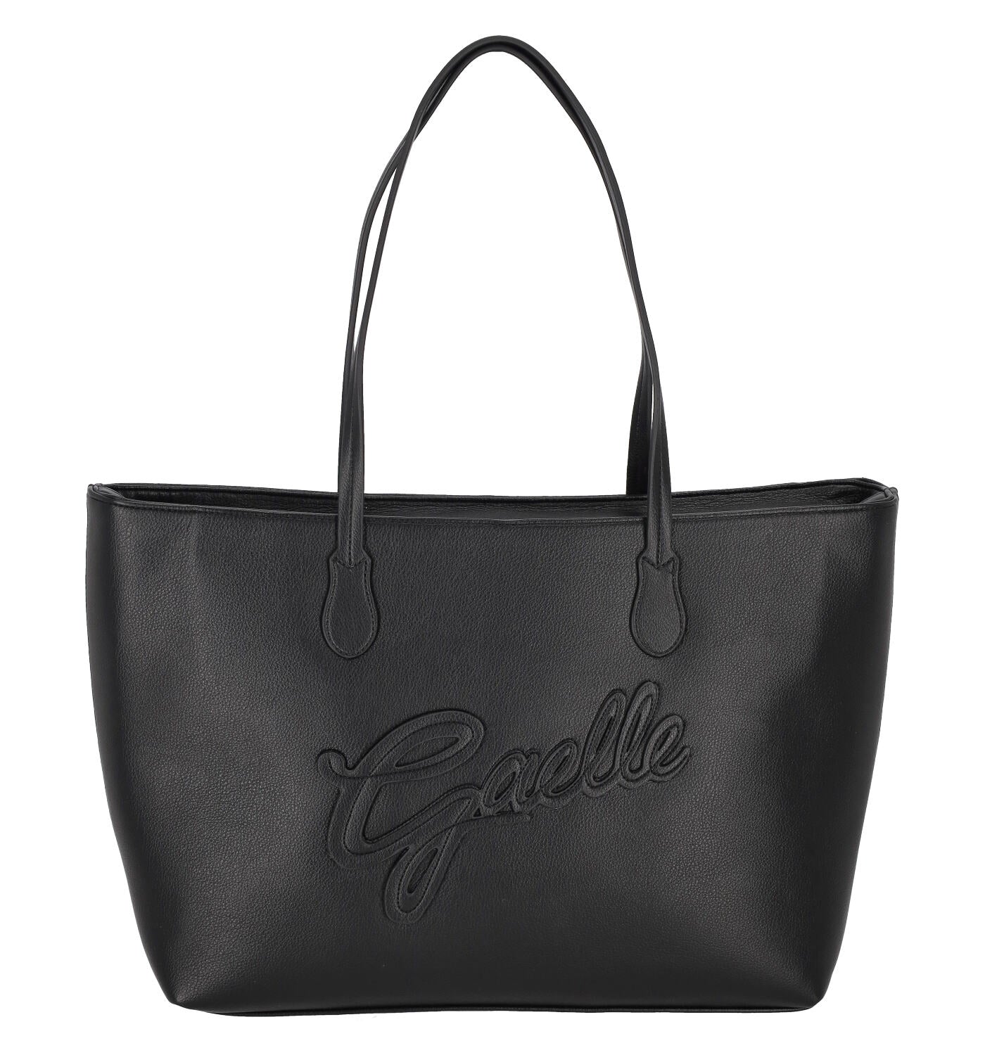 Shopping grande con logo sul davanti , manici lunghi e chiusura con zip