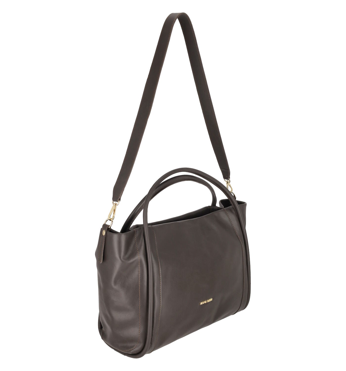 Borsa shopping orizzontale con chiusura a zip e tracolla removibile