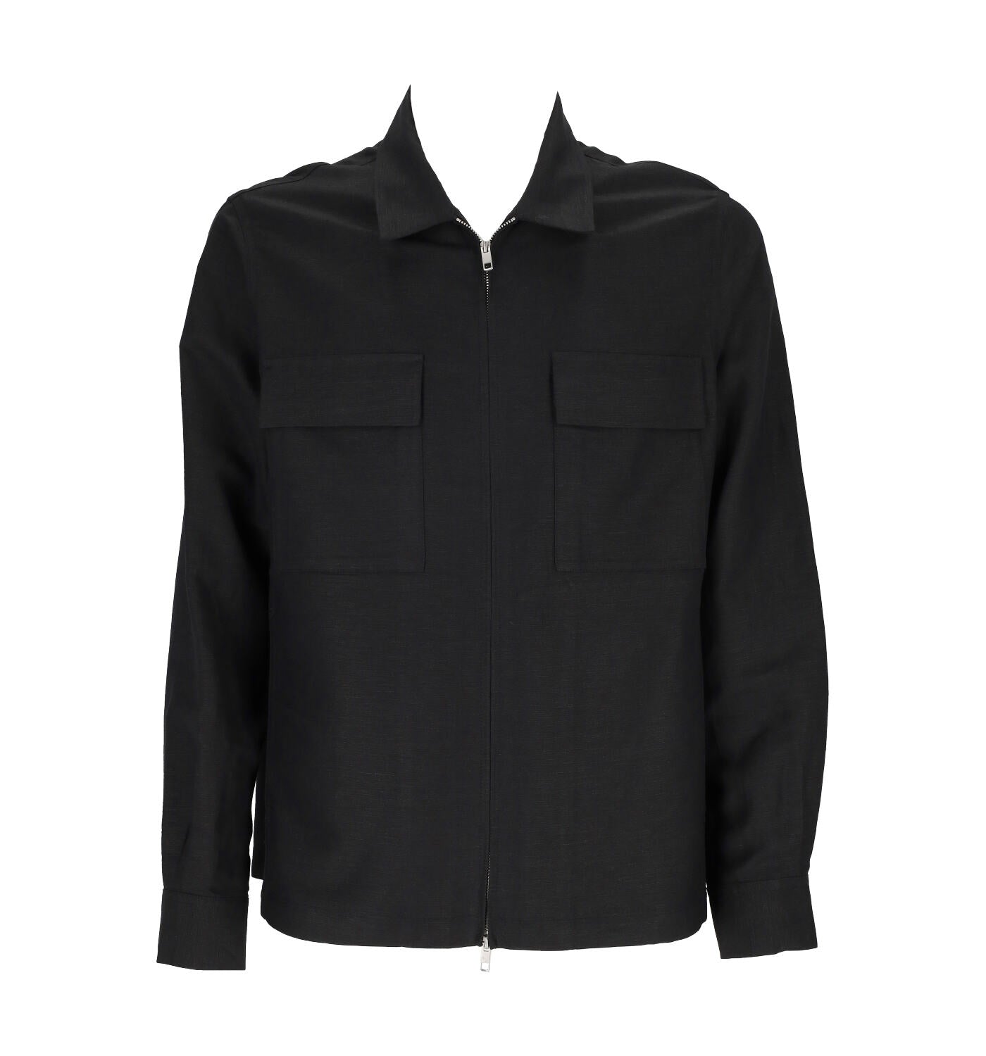 Overshirt in mistolino con zip
