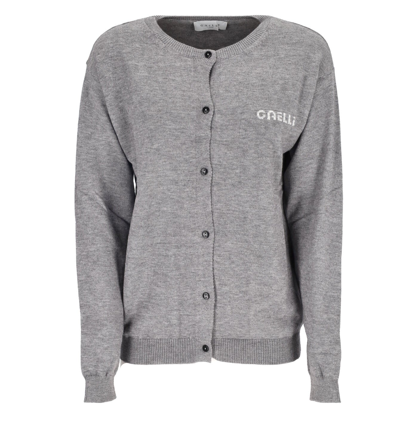 Cardigan con bottoni girocollo