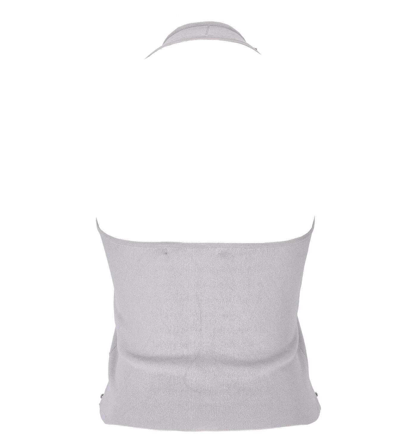 Crop top con swarovski