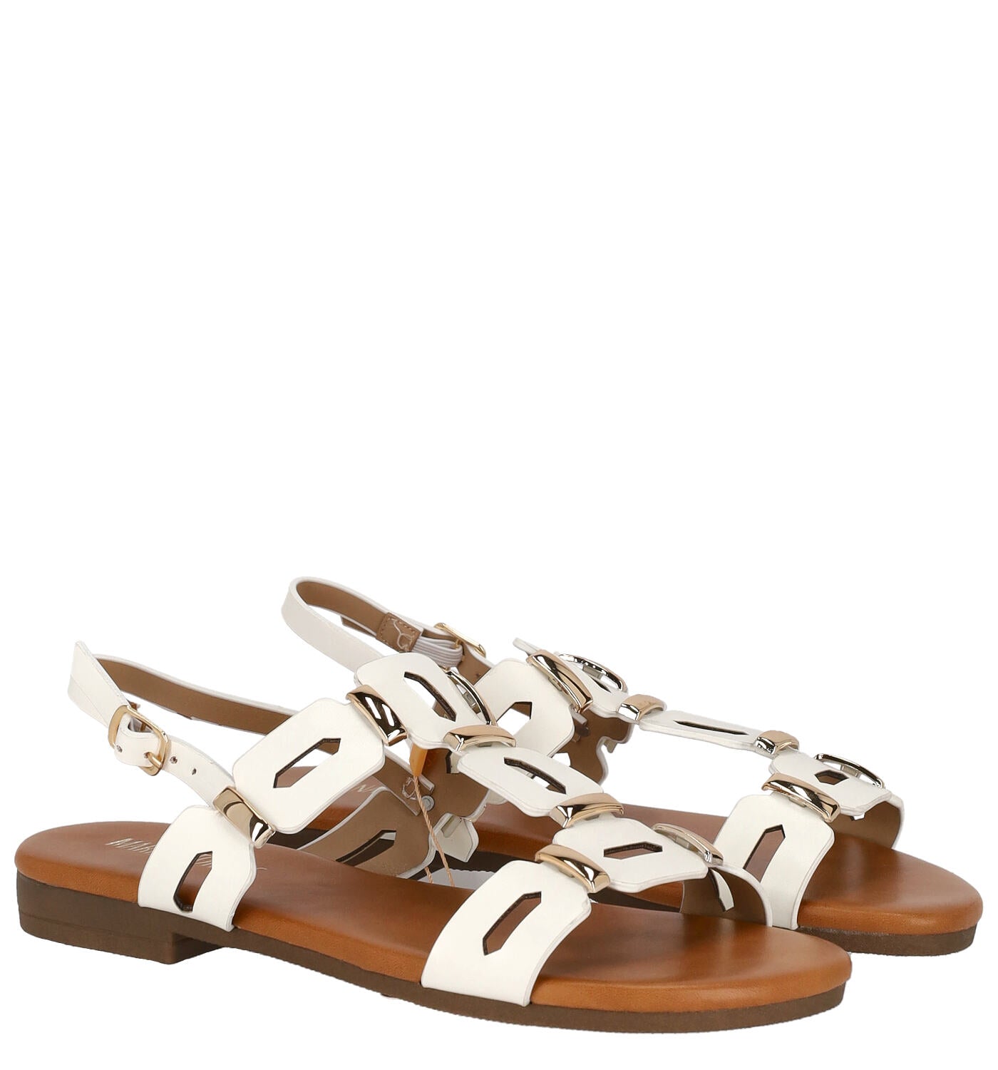 Sandalo due fascette, tacco alto 2 cm