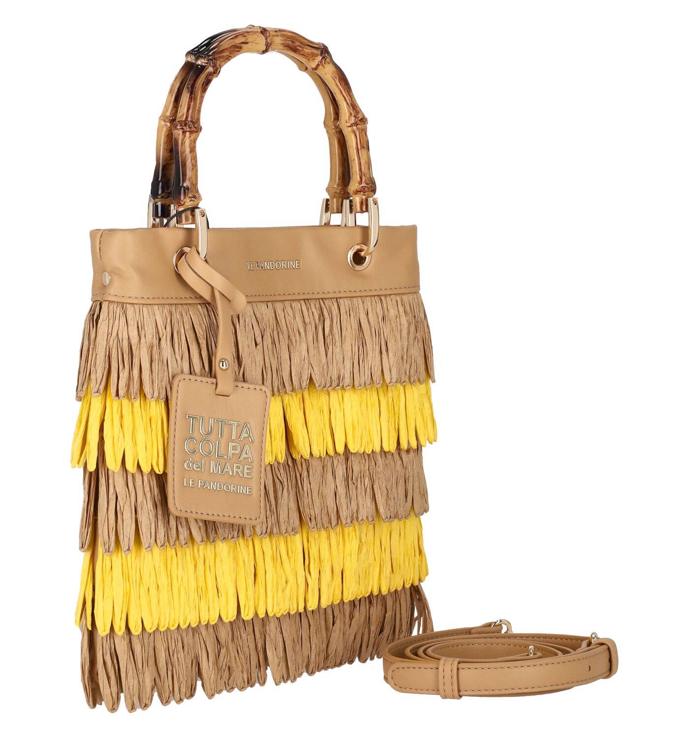 Mini bag piatta con frange  MARCY
