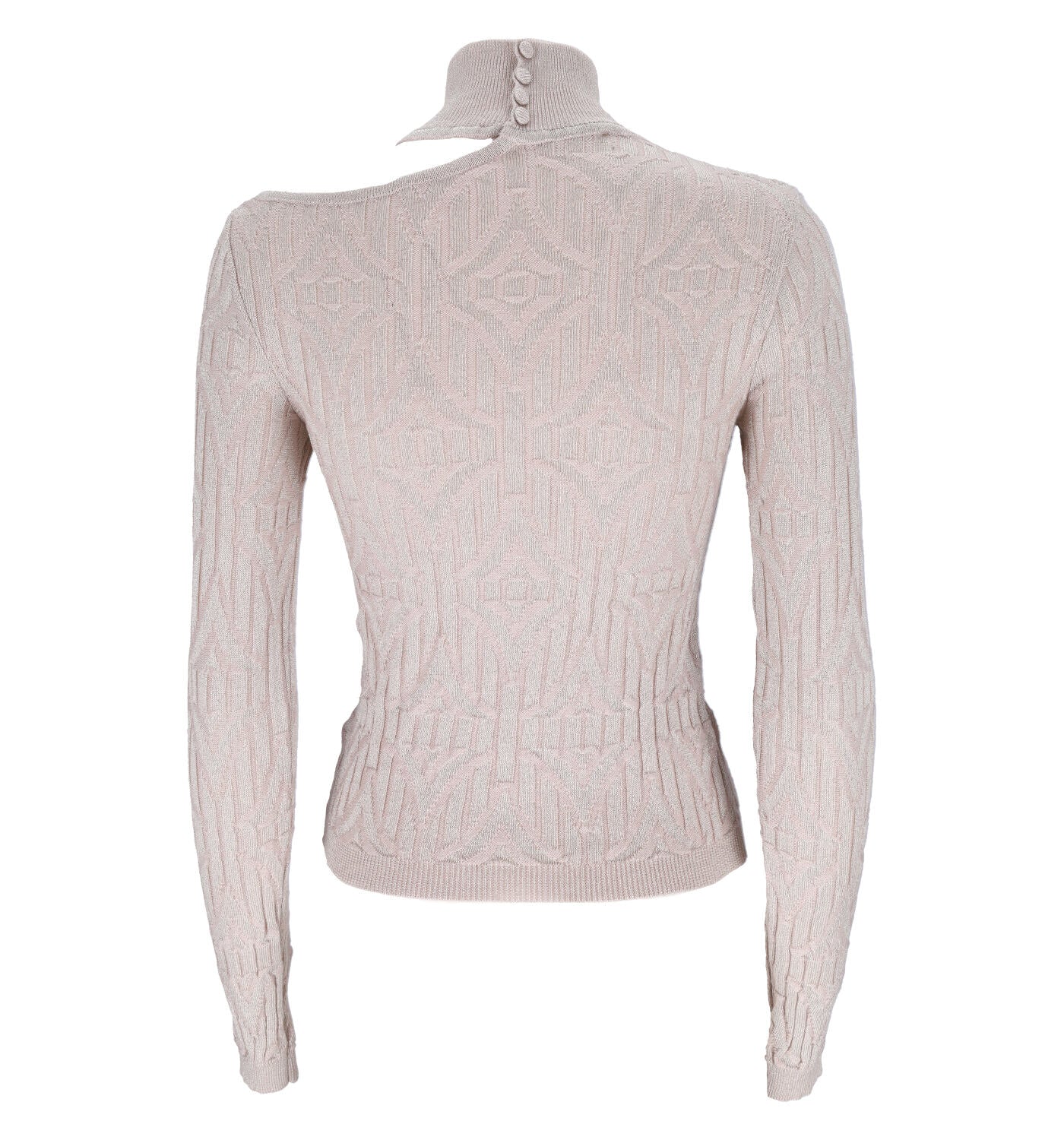 Maglia collo alto con spacco sulla spalla