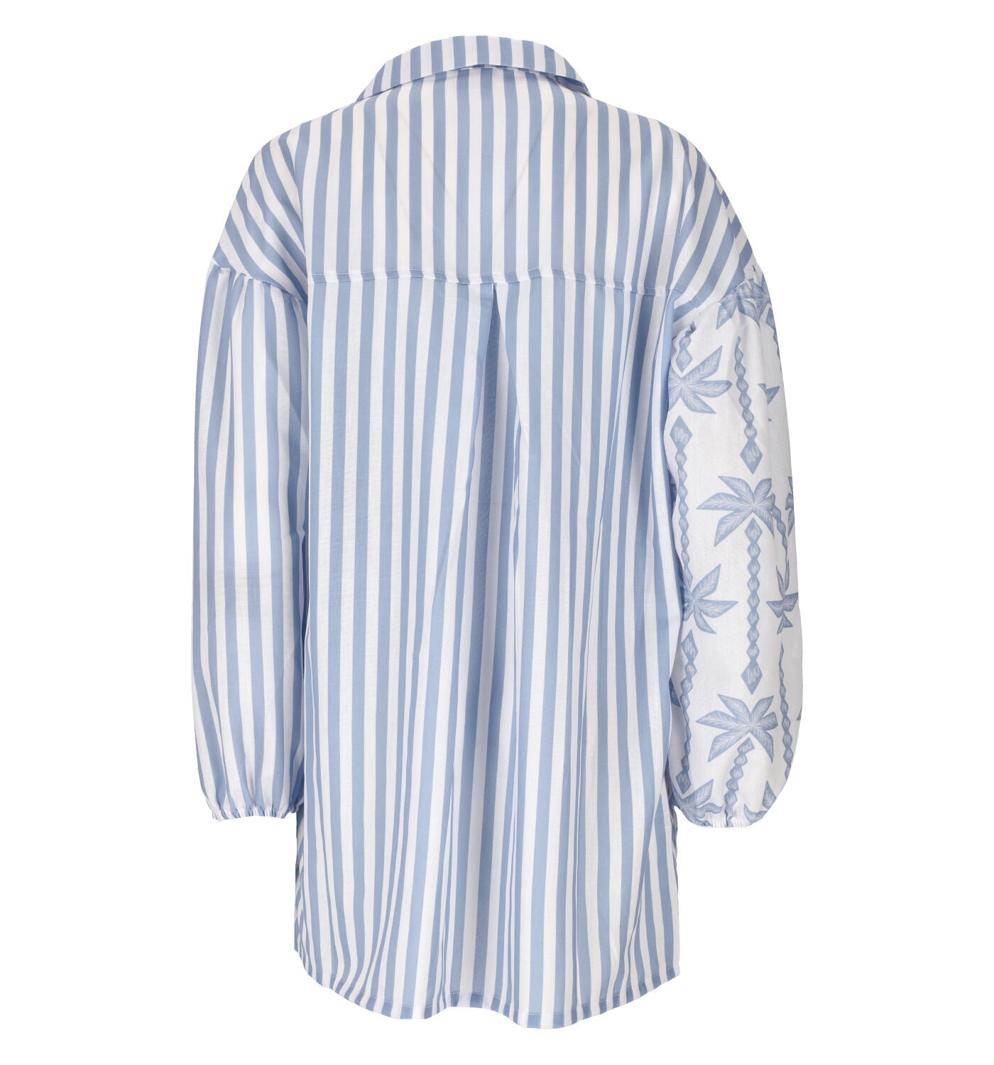 Camicia over copricostume riga e palme