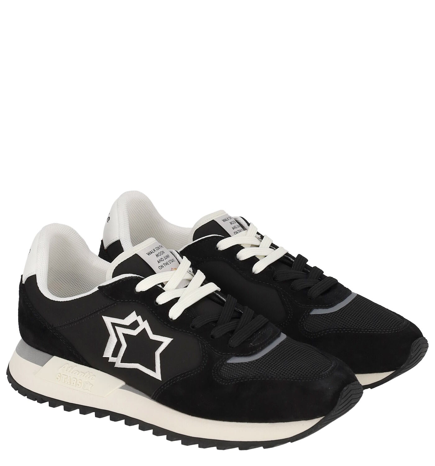 Sneakers in tessuto e camoscio , suola in gomma