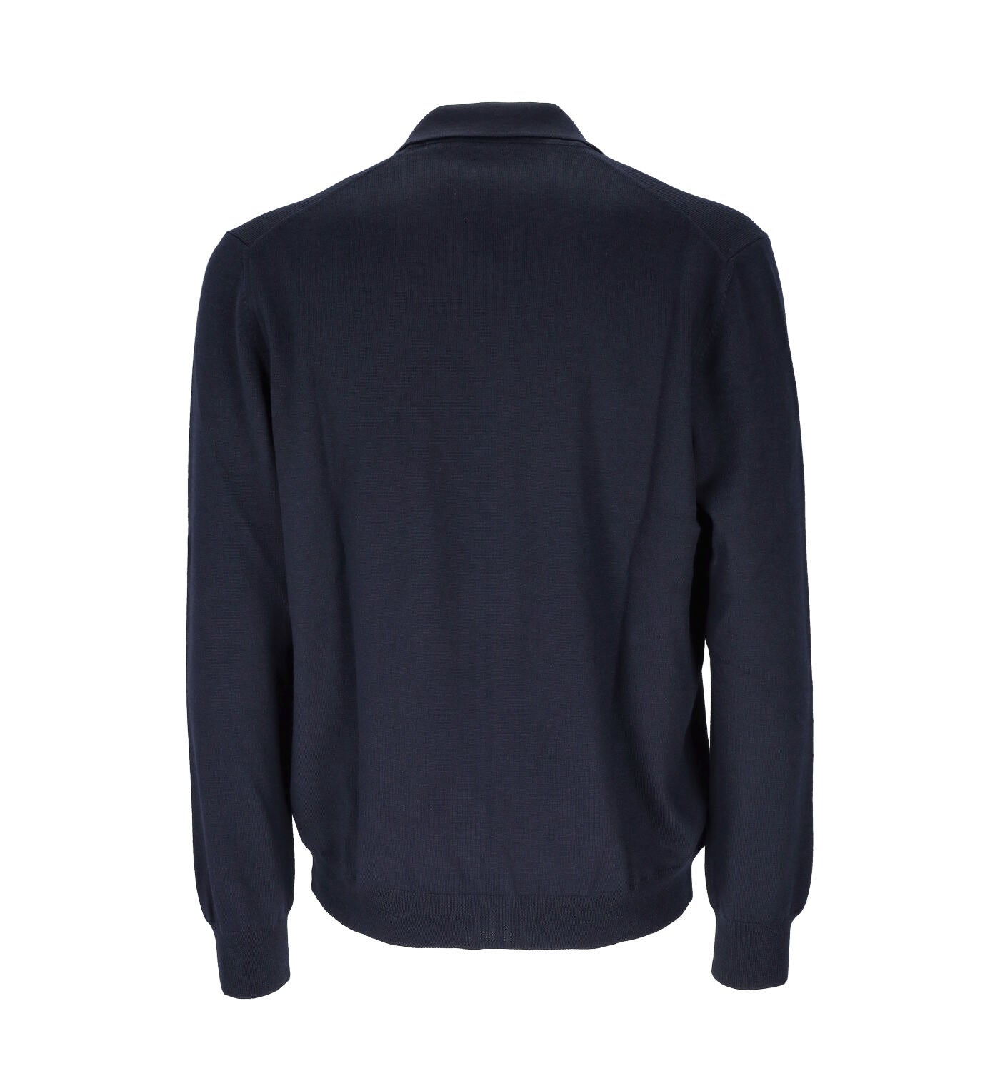 Cardigan in lana full zip collo camicia