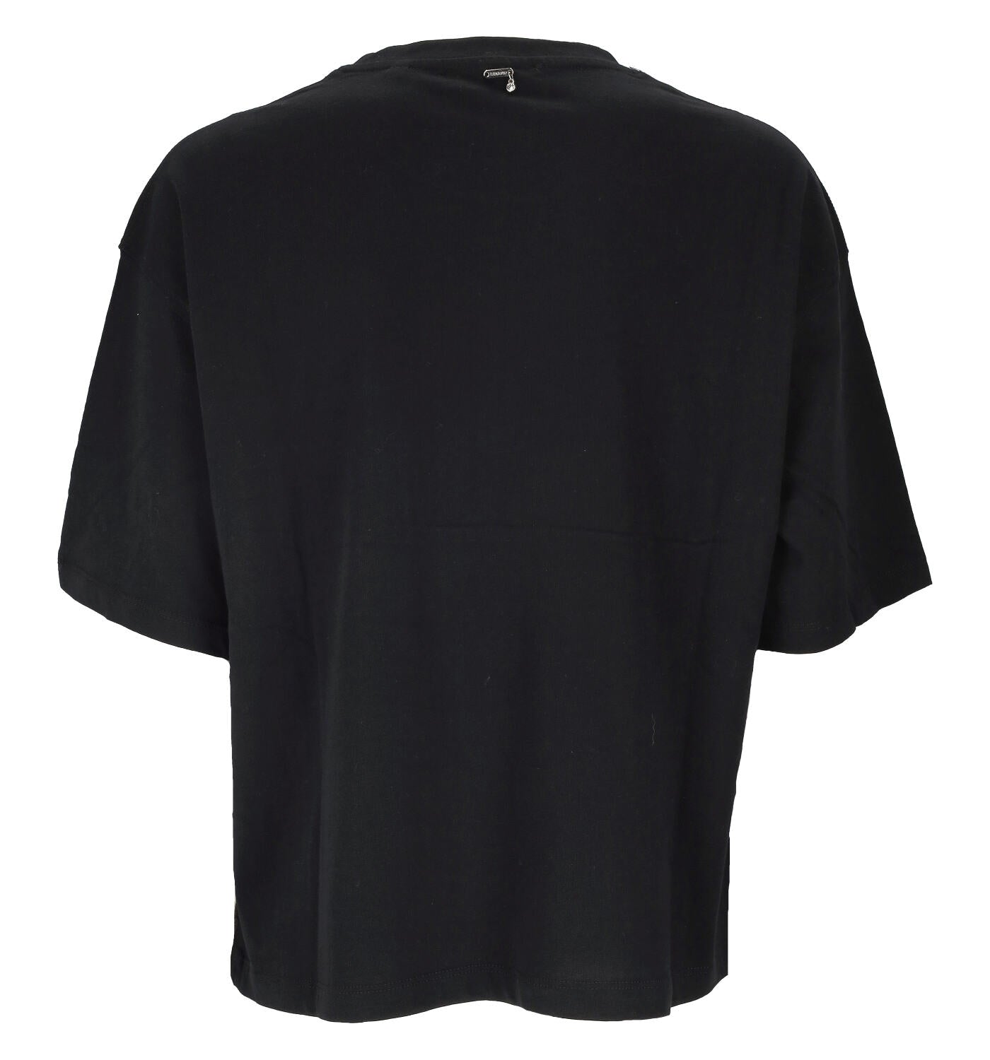T-shirt mezza manica con taschino strass