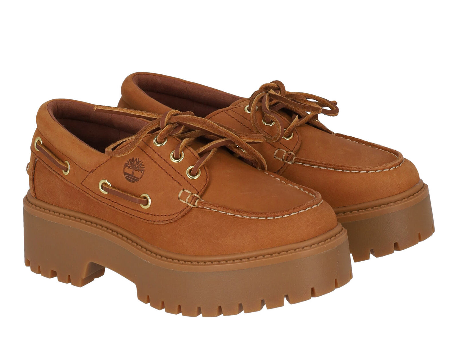 Mocassino barca platform in nabuk