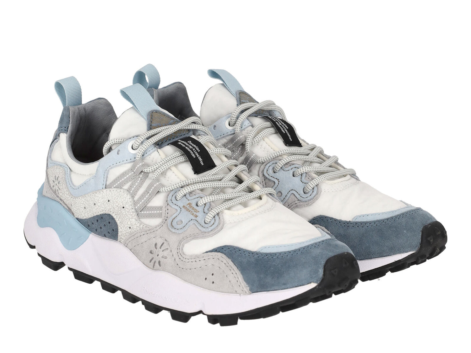 Sneakers in camoscio e nylon suola in gomma