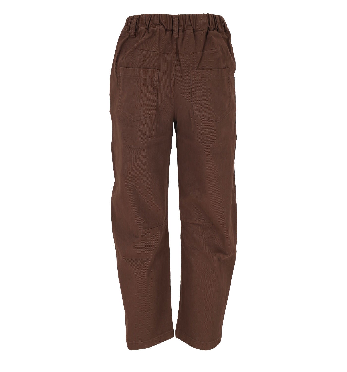 Pantalone barrel fit con elastico in vita sul retro