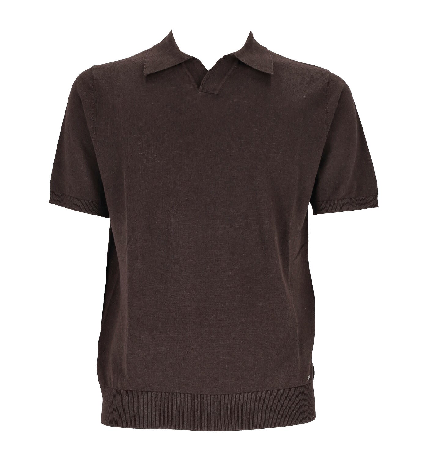 Polo mezza manica bowling misto lino